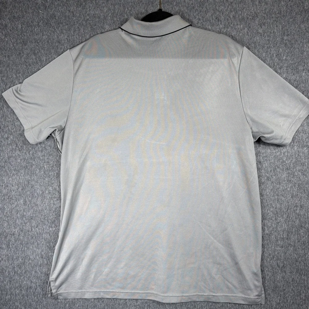 Adidas Golf Polo Shirt Men XL Gray Short Sleeve Preppy‎